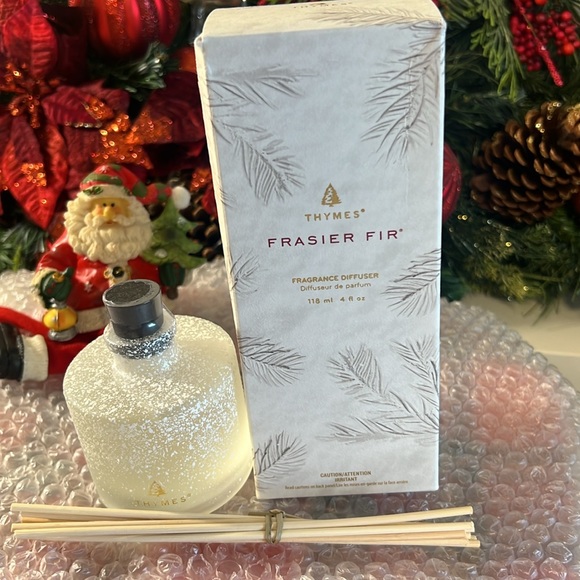 🔥Thymes Frasier Fir Flocked Petite Reed Diffuser – Home Fragrance Diffuser - Picture 6 of 8